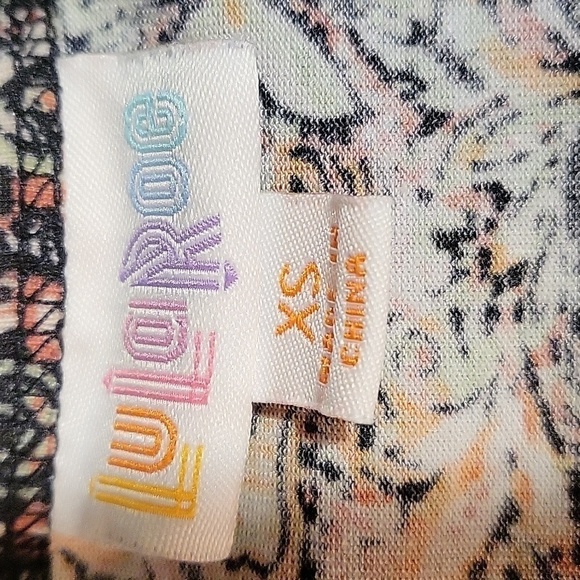 LulaRoe Stretchy Pullover Short Sleeve Print Midi Dress - Size XS - Picture 5 of 6